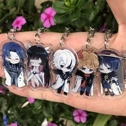 Fatui Pantalone Regrator Tartaglia Scaramouche Keychain Accessories Anime Game Cosplay Pendant Prop Badge Gift