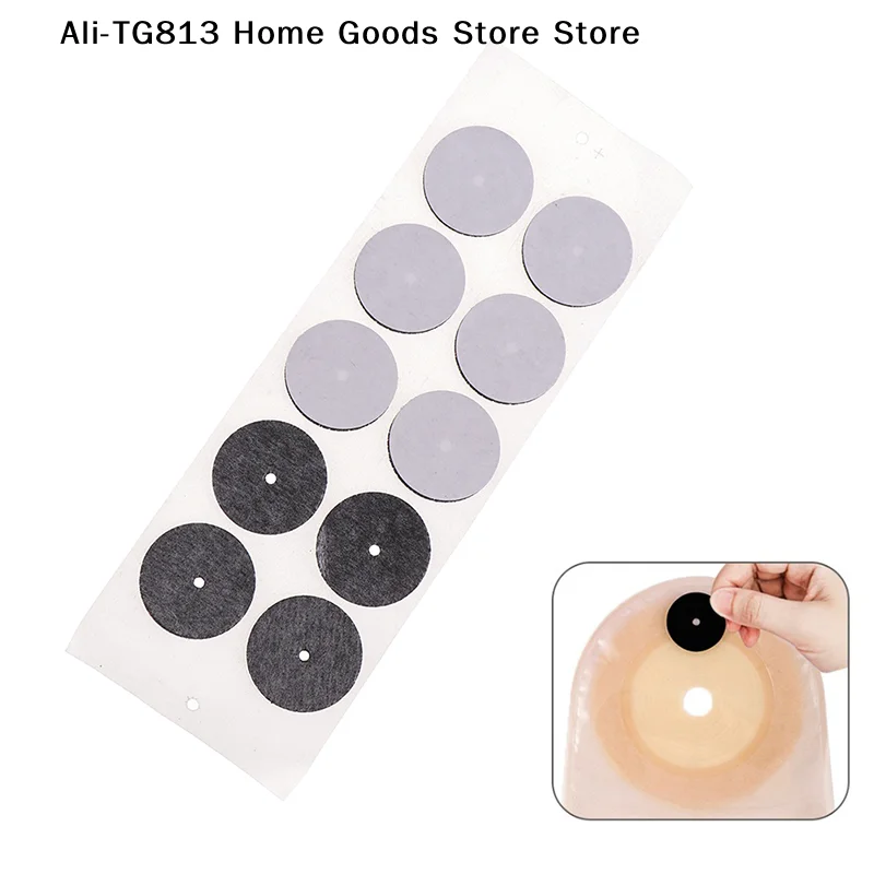 

[TG813]10pcs Activated Carbon Anorectal Ostomy Bag Filter Sheet Absorb Exhaust Deodorize