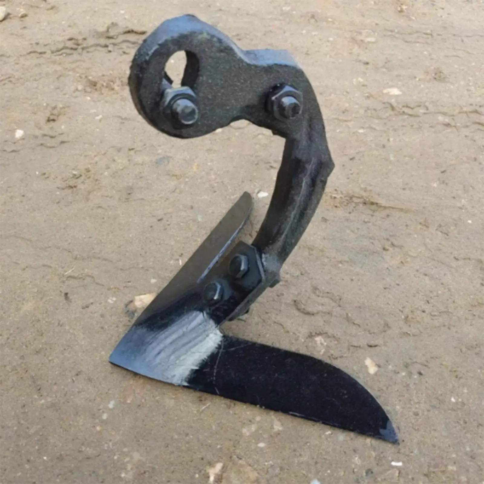 Field Cultivator Hoe Blade Head Replacement Wear Resistant for Trenching, Weeding Farming Tool Multifunctional 4mm Thickness