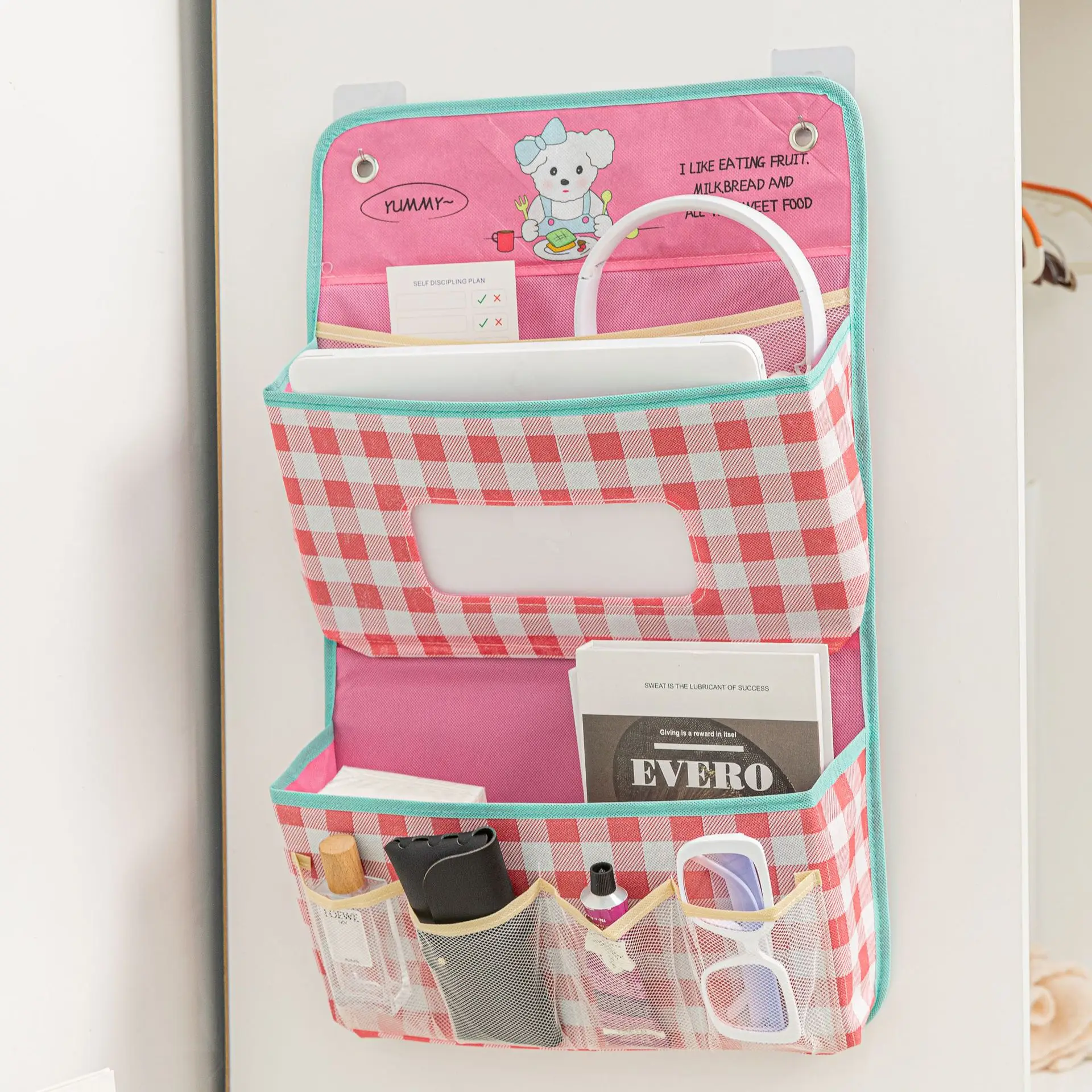 1 fresh storage hanging bag Wall door behind closet storage bag Dormitory storage shelf office hanging storage bag