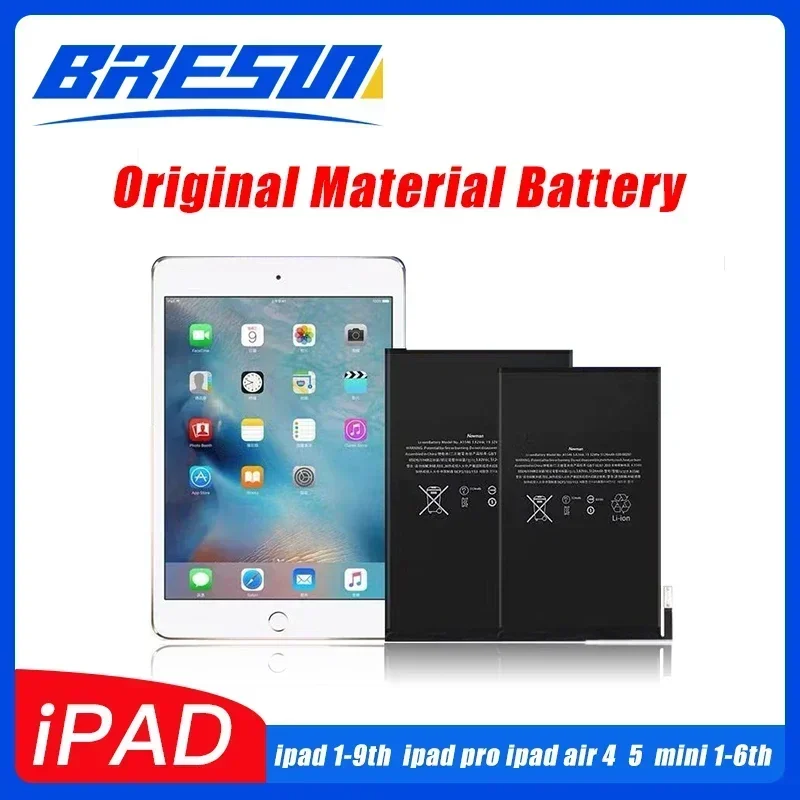 Batteria Tablet per iPad 6 Air 2 A1566 per iPad 5 Air 1 A1474 A1475 A1893 10.2 Mini 2 3 4 5 Pro 9.7 10.5 11 12.9 batteria