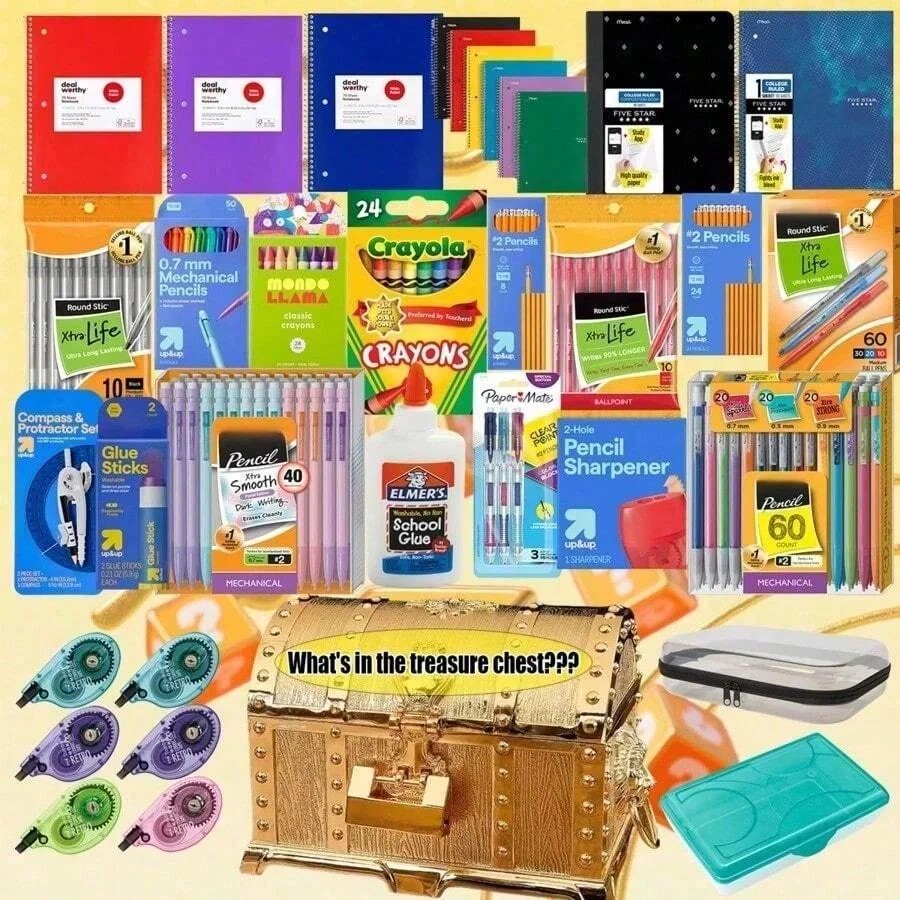 

Канцелярский набор-сюрприз скрывает N видов уникальных идей для творчества и неповторимой красоты.