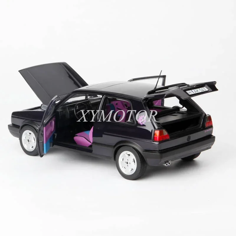 Norev 1:18 For Golf GTI 1991 Fire & Ice Black Pink Interior Diecast Model Car Toys Gifts Hobby Display Collection Ornaments