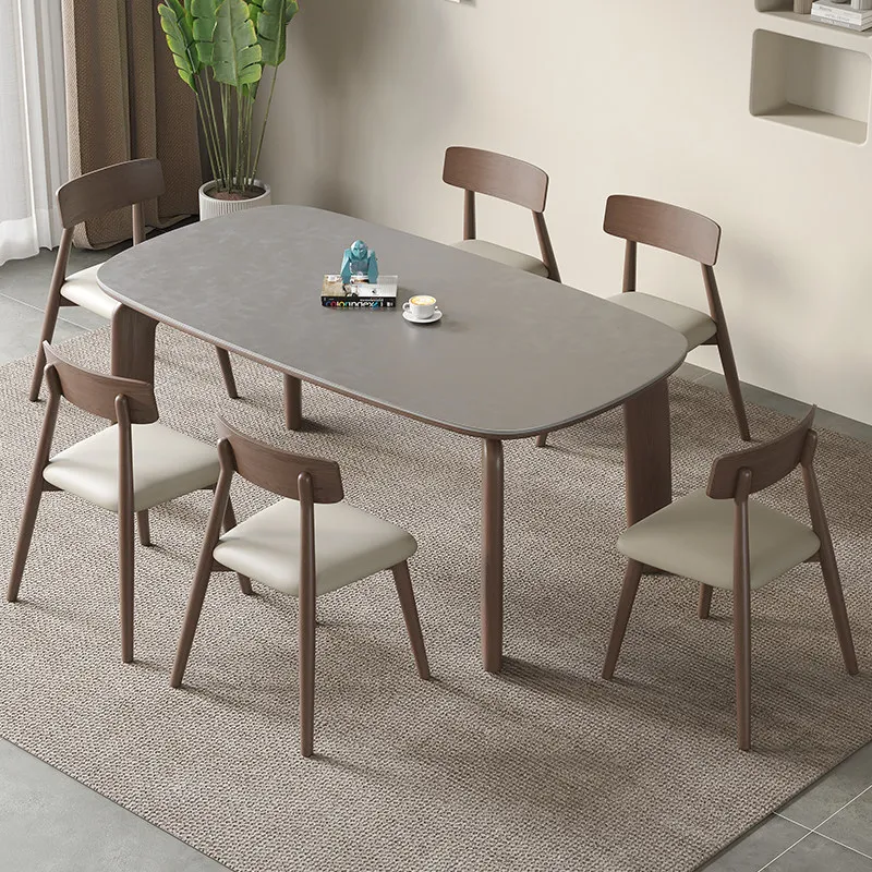 Japanese Style Dining Table 6 Chairs Designer Entryway Small Dining Table Coffee Console Salon Mesa De Cocina Kitchen Furniture