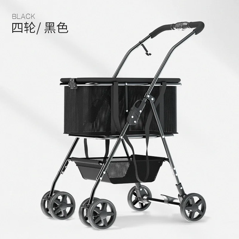 GWC01 Portable Shopping Cart Small Cart Internet Celebrity Light Trailer Household Trolley Outdoor Picnic