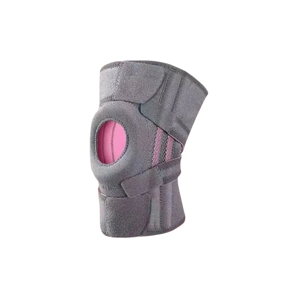 

Elastic Decompressive Adjustable Kneepad Breathable Non-slip Knee Brace Silicone Protection with Support Strip Knee Pad Gym