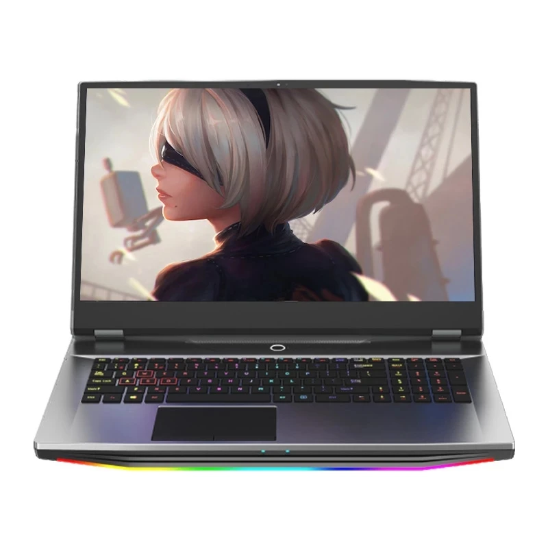 Laptop17,3 "4G Solo Display Gaming Display2K 144HZ Intel Core I9 desbloqueo por huella dactilar teclado Ultrabook colorido brillante