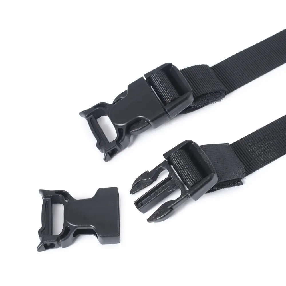 

2Pcs High Quality Modification Accessories MOLLE Straps Black/Khaki with Buckle Compression Straps Gear Buckle Clips