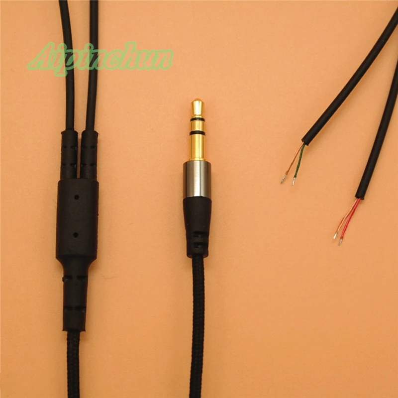 Aipinchun 3,5 мм 3-полюсный разъем для самостоятельного ремонта аудиокабеля наушников и провода OFC A11