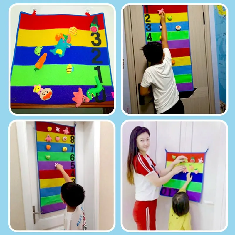 Children Sensory Integration Training Touch High Carpet Game Bounce Trainer Indoor Outdoor Kids Toys Height Ruler Promote Growth