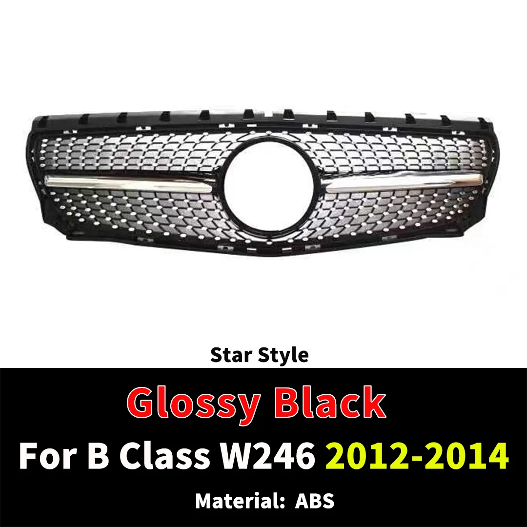Facelift Voorbumper Grille Racing Grill Tuning Accessoires Voor Mercedes Benz B klasse W246 2012-2019 Bovenste Mesh midden Styling