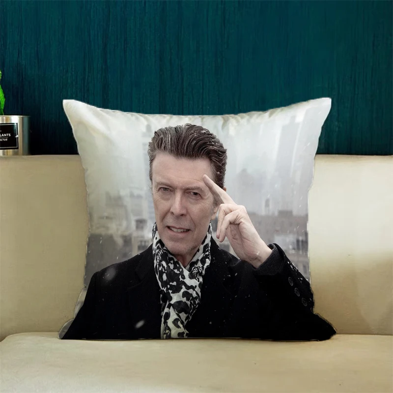 D-David­ Bowie Decorative Pillow Cover 45x45 Cushions Covers Home Decoration Luxury Cushion Cover for Living Room Cushions Cases