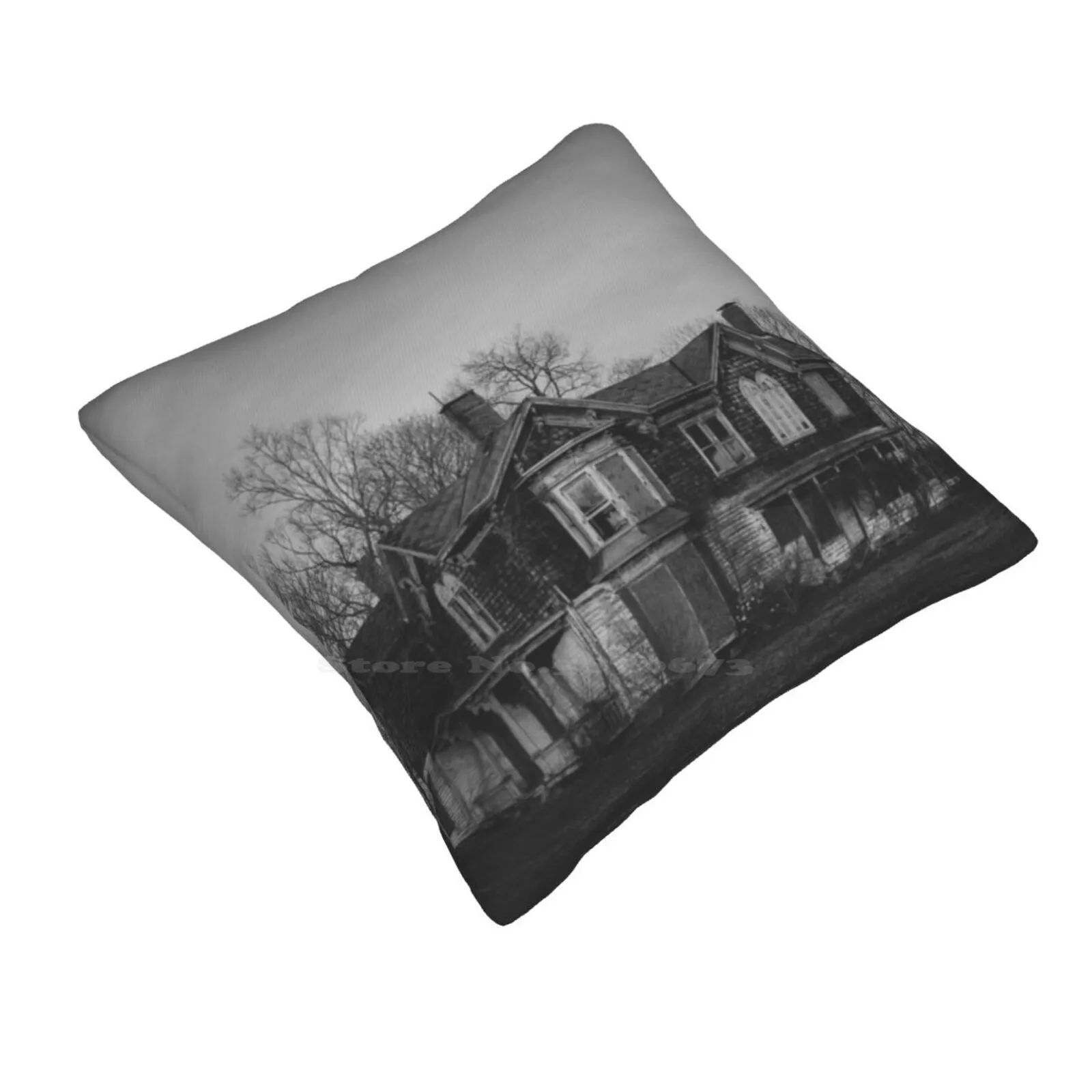 North Fork Forgotten Soft Comfortable Pillowcase Abandoned Old Forgotten Vintage House Home Haunted Dark Creepy Dramatic