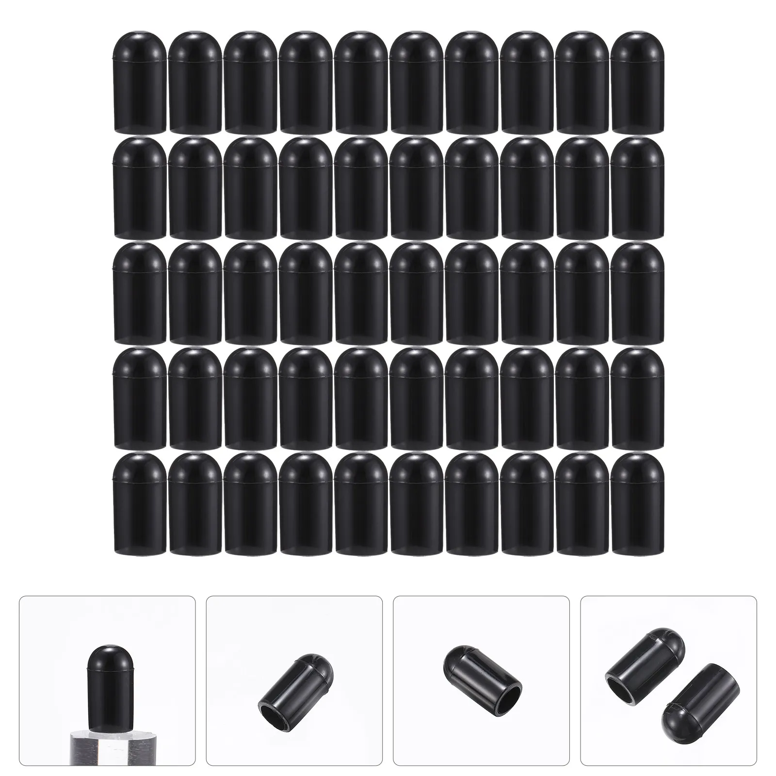 100Pcs 6Mm Dishwasher Prong Rack Cap Protective Cover for Crystal Porcelain Safety Dishwasher Accessory Wire Thread Protector