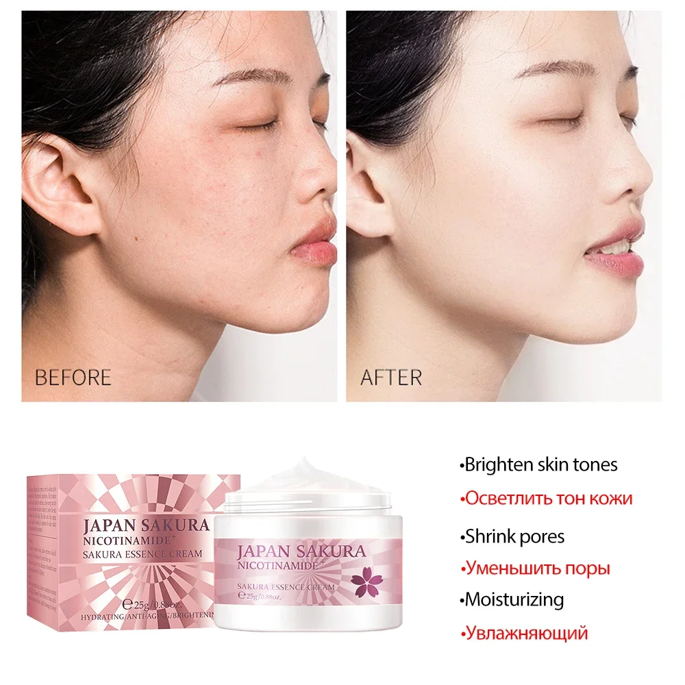 Skincare Product Sakura Set Whitening Cream 24k Serum Skin Care Kit Face Mask Facial Products Kit Face Care Women Beauty Health