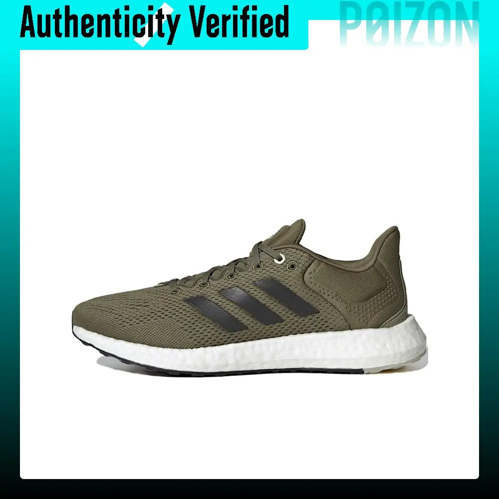 Adidas Pure Boost 21 Fabric Cushioning Slip Resistant Abrasion Resistant Lightweight Low top Running Shoes Men's GY5101