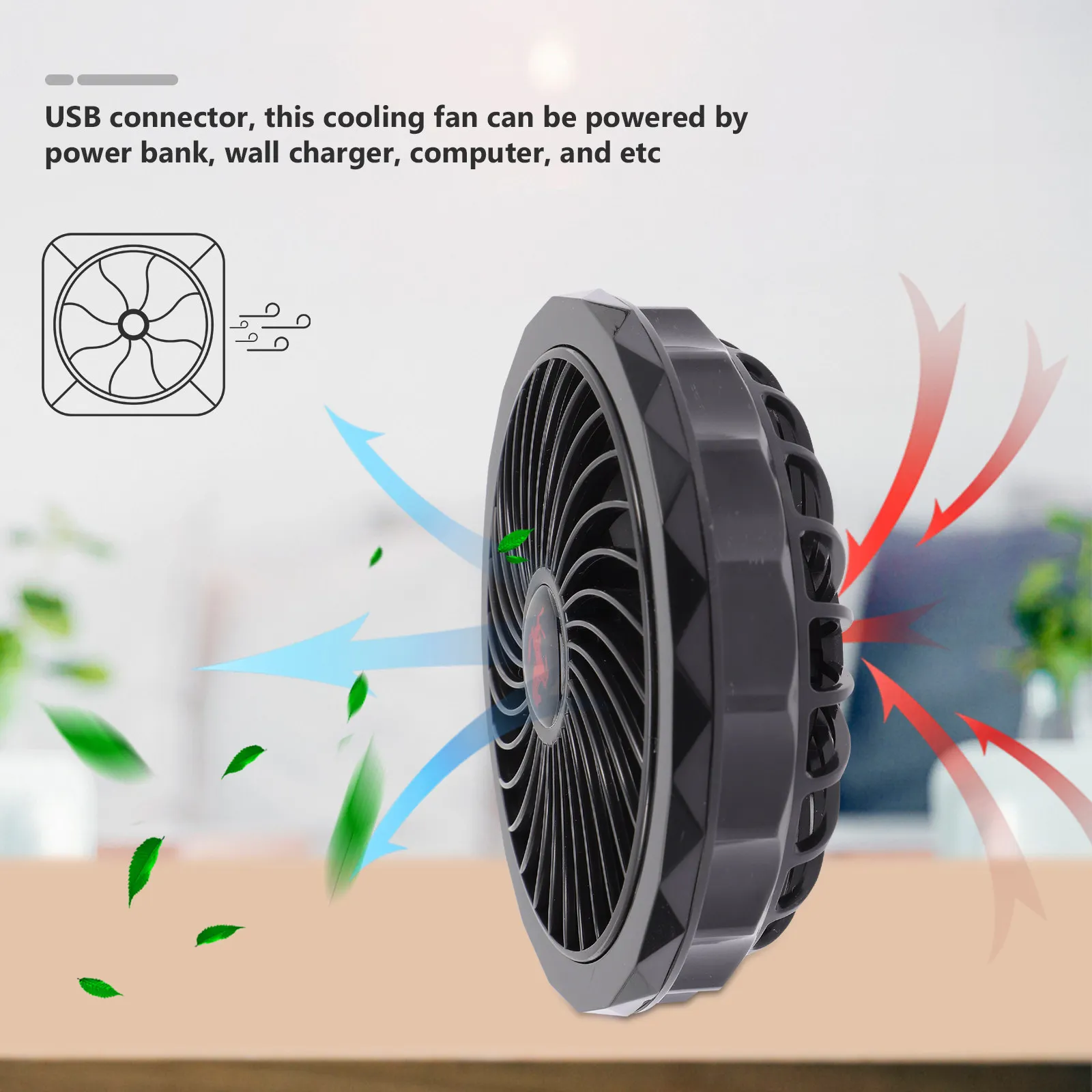 

1Set Cool Vest Cooling Fan USB Powered One Button Adjustable Wind Speed Air Conditioner Cooling Clothes Fan for Hot Summer