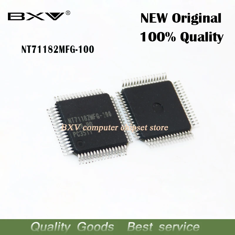 2 قطعة 100% جديد NT71182MFG-100 NT71182MFG QFP IC رقاقة في المخزون
