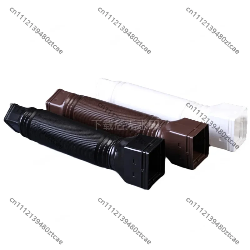 Rain Gutter Downspout Extension Flexible Telescopic Extender Drain Pipe Connector