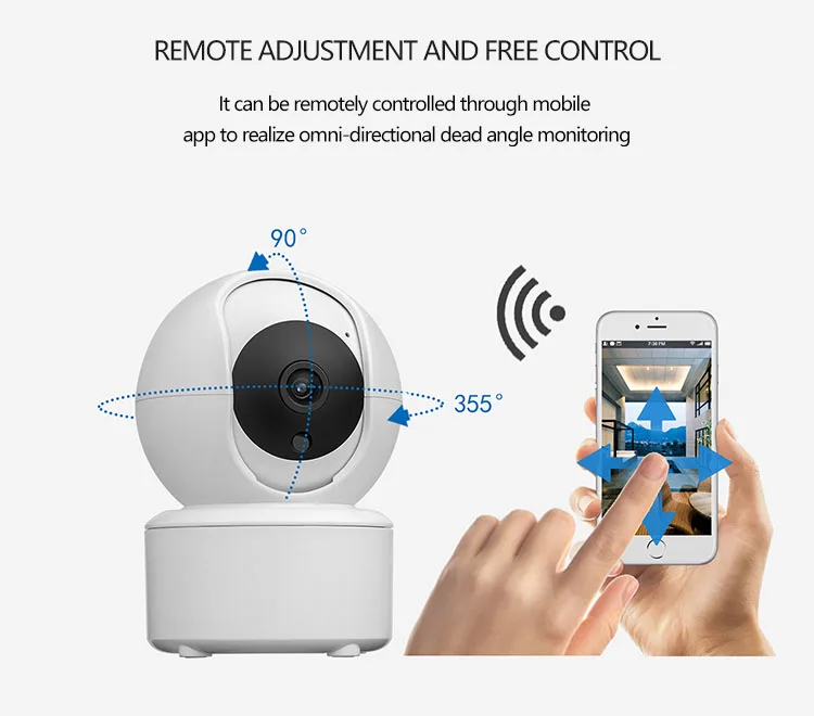 Mini 4MP HD WiFi Indoor Camera AI Tracking Night Vision Two-Way Audio Home Security Baby Monitor Webcam