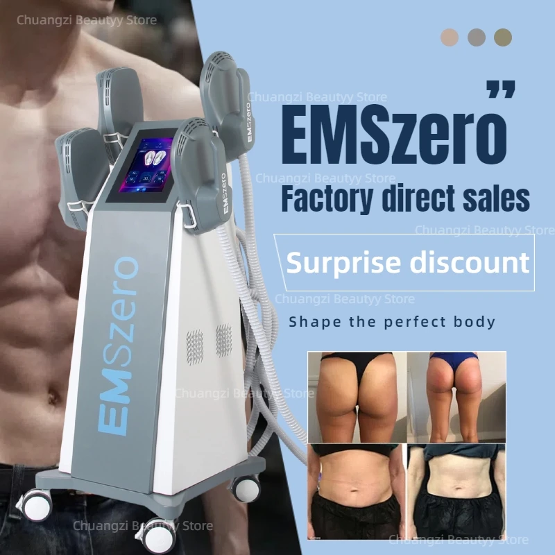 Emszero Neo Professional 5 Handles Ems Muscle Stimulator Body Sculpting Machine 6500W 200HZ with Pelvic Floor Pad