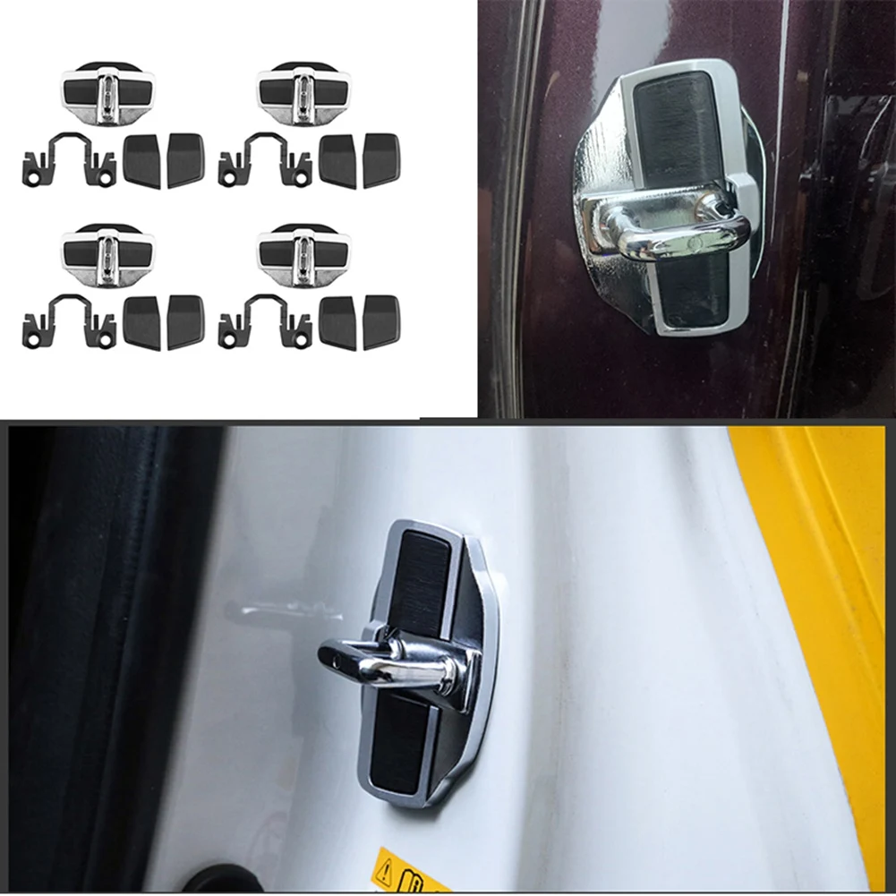 4 Sets TRD Door Stabilizer Door Lock Protector Latches Stopper Covers for Honda Accord Civic CRV HRV