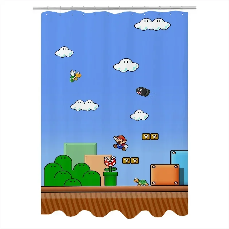 PO01 ستارة Marioes لإكسسوارات الحمام قماش مقاوم للماء ستائر الحمام للمنزل دش حمام غرف النوم الظل مبهمة