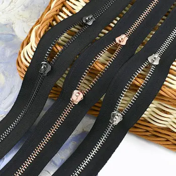 2 yardy 3#5# kovový zip po yardech zipy jezdec kabelka zavazadla náhrada zip tašky oblečení zipy opravy sady šicí příslušenství 10 nejlepší prodej zip na zavazadla - №4