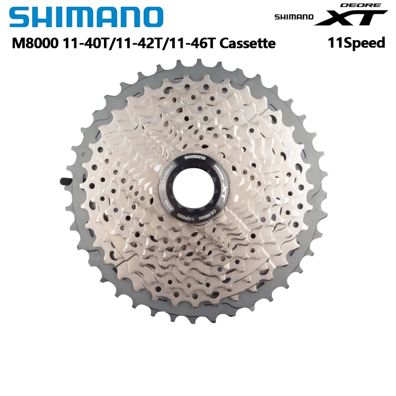 Shimano M8000 Cassette 11S 11-40T 11-42T 11-46T DEORE XT MTB Bike Bicycle Freewheel M8000 Cassette Bicycle K7 1PCS Original