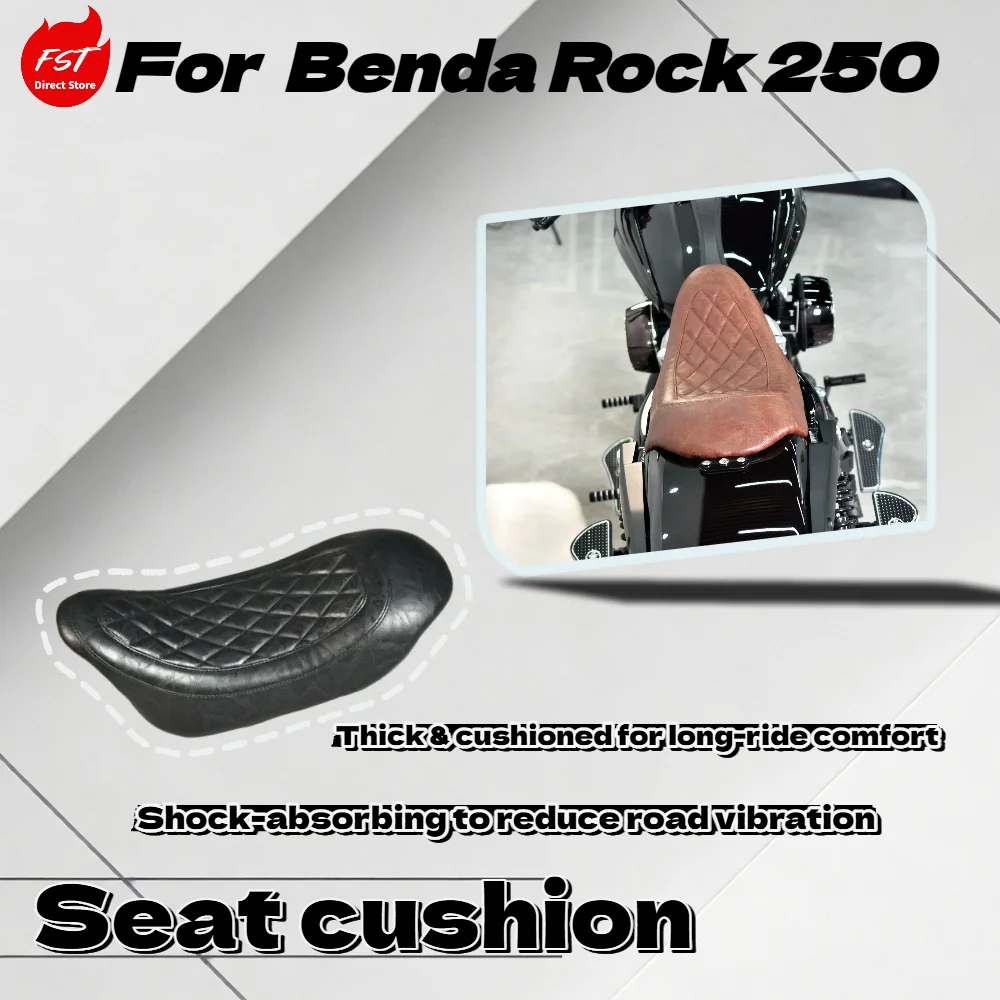

For Benda Rock 250 Motorcycle Modified Seat Cushion Short Tail Fairing Rear Tail Light Assembly Accessories