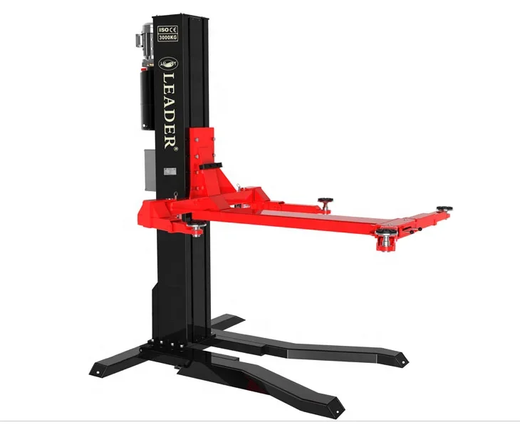 

Hydraulic one post lift 3.0T capacity 1.9M lifting height with manual release