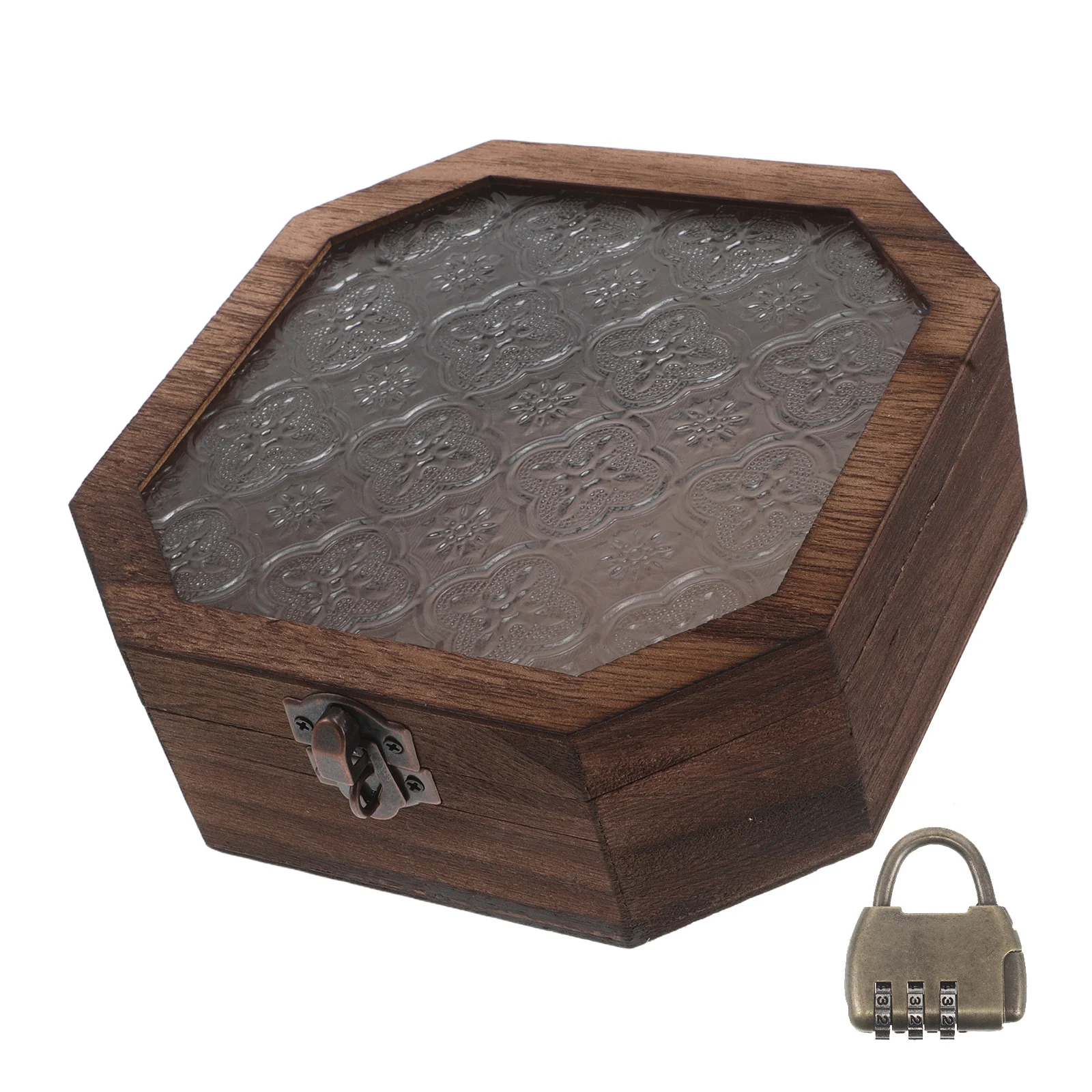 

1 Piece Decorative Vintage Jewelry Box Floral Engraved Lid Multi Layer Storage for Women Girls Gift Idea Premium Finish