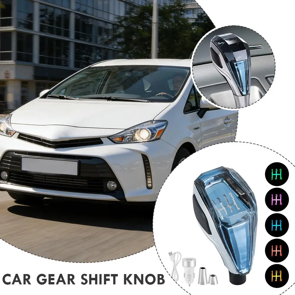 

Светящаяся хрустальная ручка переключения передач для автомобиля — универсальная, светящаяся головка рычага КПП, декоративная модификация интерьера, автомобильный аксессуар