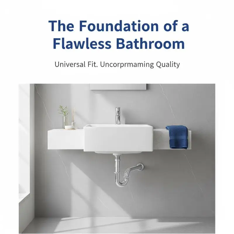 Stainless Steel Washbasin Drain Pipe Odor Proof U/S Bend Anti-Leak Anti-Corrosion for Home Kitchen Bathroom