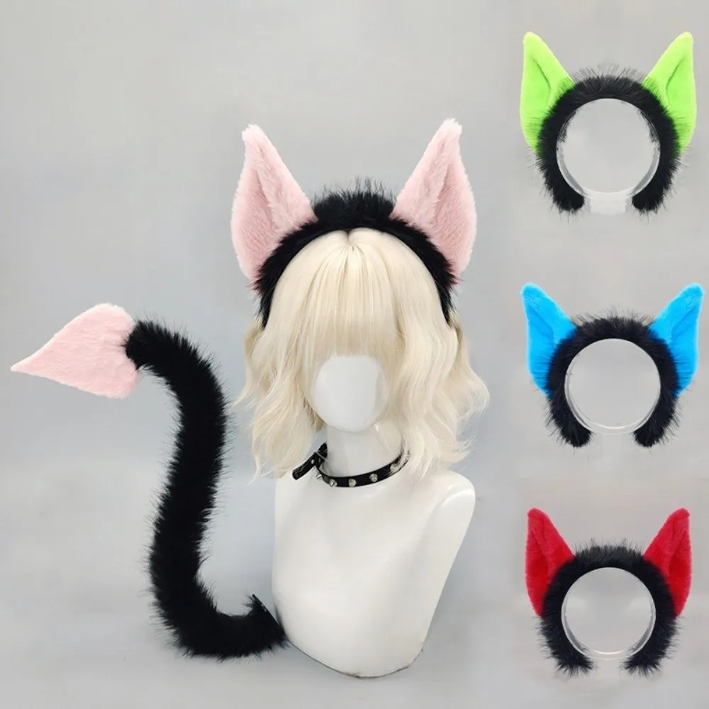 Creative Bentable Halloween Costume Cosplay Props 3D DIY Cat Ears Furry with Belt Devil's Sweetheart Tail All Saints' Day