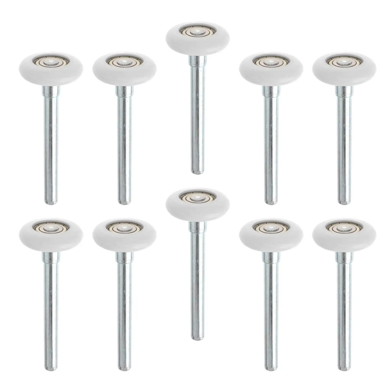 

10 Pieces Garage Door Rollers Heavy Duty Spare Part Smooth Rolling for Standard Residential Garage Doors