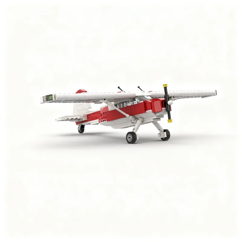 ตัวต่อ MOC ชุดสนามบินเมือง 283 ชิ้น แบบจำลองเครื่องบินเซสนา ของเล่นสร้างสรรค์ DIY ชุดประกอบสถาปัตยกรรม ของเล่นเสริมพัฒนาการ ของขวัญคริสต์มาส