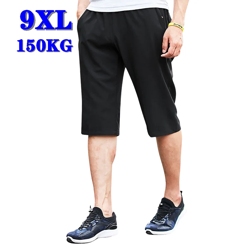 Shorts Men's clothing shorts oversized short breeches mens shorts calf length half pants men casual trousers summer style jorts