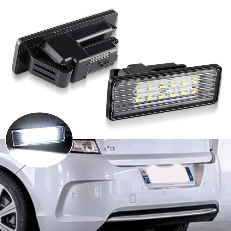 

2 шт. светодиодная лампа освещения номерного знака Canbus для Peugeot 106 1007 207 307 308 3008 406 407 508 607 806 RCZ Expert III Белый