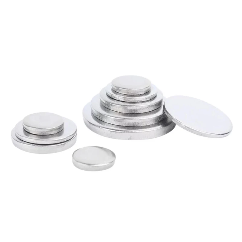 1pcs 304 Stainless Steel Round Plate 1.5-5mm Thick 50-300mm Dia Circular Disc Sheet Metal