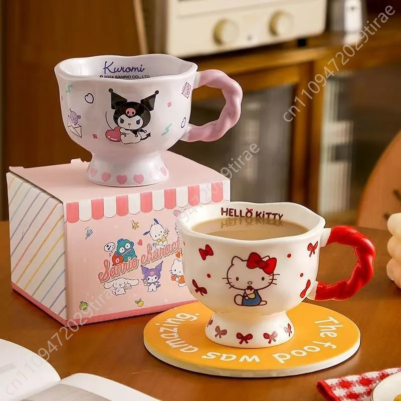 Sanrio Hello Kitty Friends HelloKitty Ceramic Mug Water Cup Gift Cosplay Props