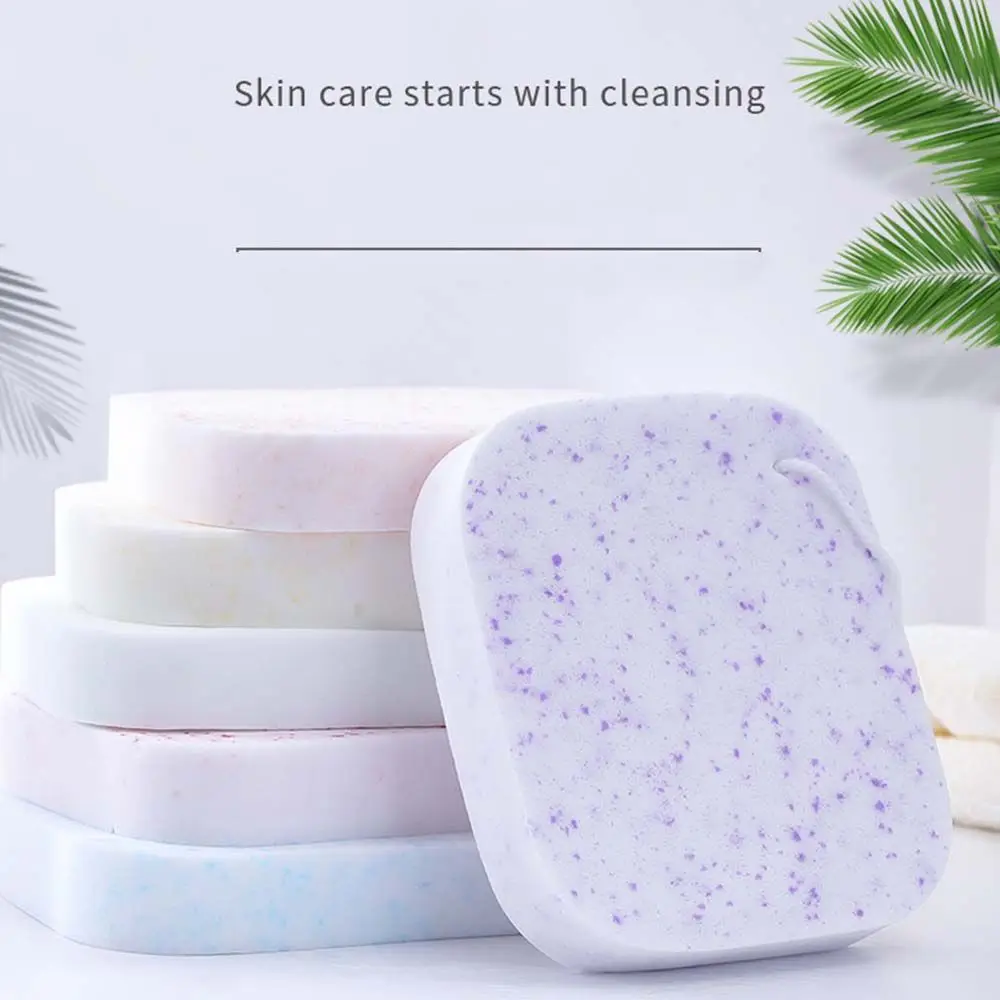 เครื่องมือแต่งหน้าสาหร่ายทะเล Clesnsing Skin Care ฟองน้ําแป้งพัฟล้างหน้าฟองน้ําบีบอัดล้าง Pad ทําความสะอาดกระพือเครื่องสําอางค์พัฟ