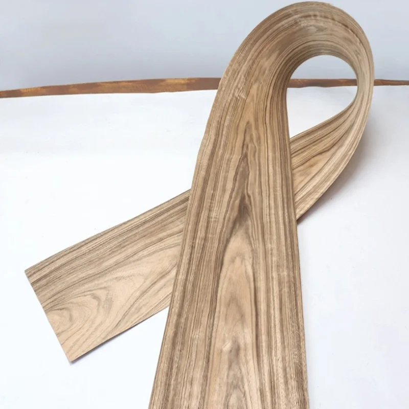 0.5mm Natural Ebony Pattern Wood Veneer Blackwood Sheets for Furniture Restoration DIY Woodworking Projects PanelsL:250X17cm