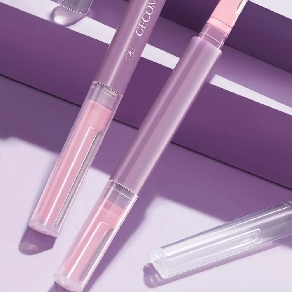 مزدوج رئيس شفرات الوجه الحاجب المشكل الشفاه الجسم الشعر شفرة أداة قص الحواجب مع غطاء السلامة المضادة للخدش أدوات ماكياج الجمال