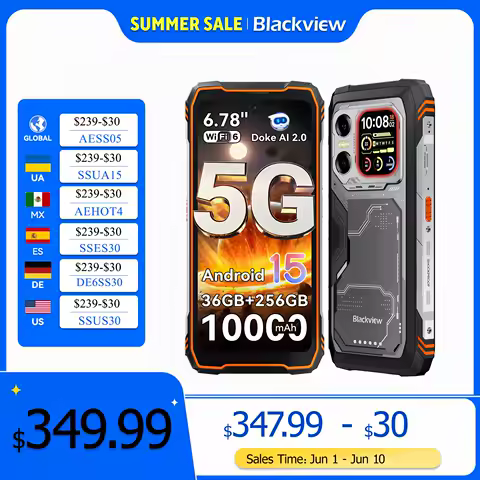 Blackview XPLORE X1 Rugged SmartPhone, 6.78" 2.4K...