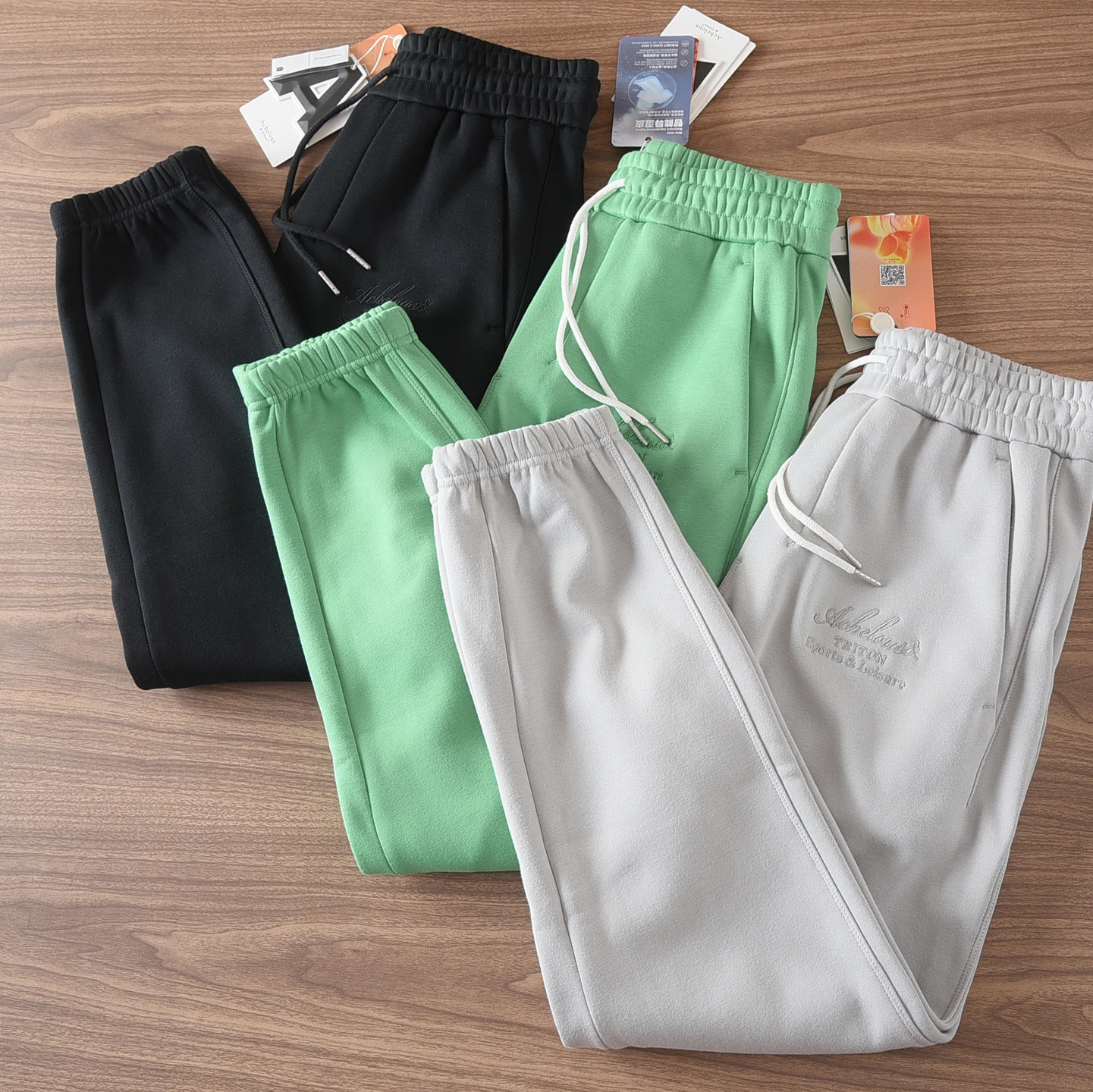 

Thiened Fce Lined Warm Sports Pants for Men Autumn Winter New Sle Casual Loose Fit Elastic Waist Long Trousers