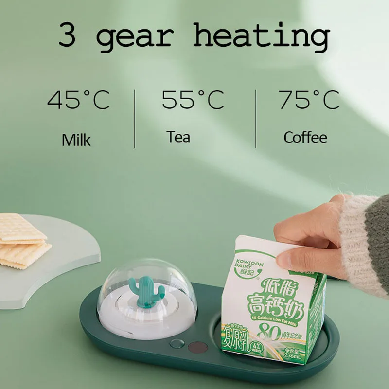 20W Cup Heater Coffee Mug Warmer 3 Gear Warmer Coaster Smart Thermostatic Hot Plate for Coffee Milk Tea Heating Pad Auto-off