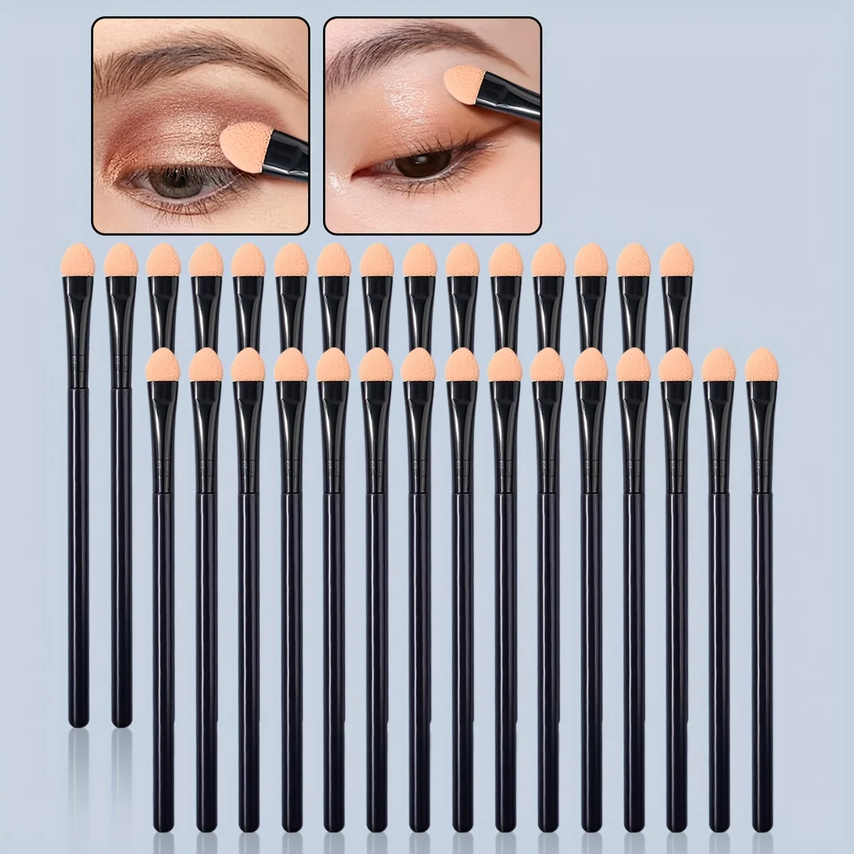 10/20/30PCS Sponge head eyeshadow brush set, double-sided dry and wet dual-purpose blending brush, makeup brush tool