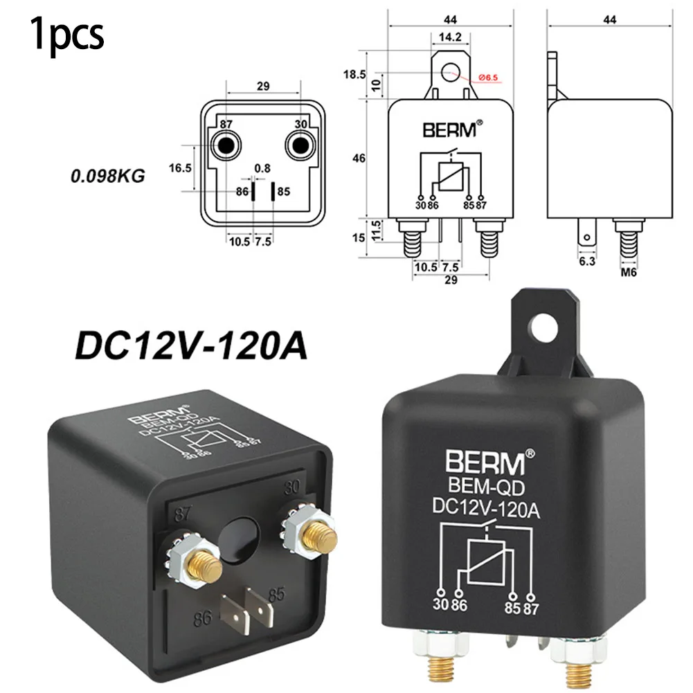 Electrical Equipment Car Start Relay Car Relay 200A/100A 76*43*43mm High Current Relay Start Relay High Quality