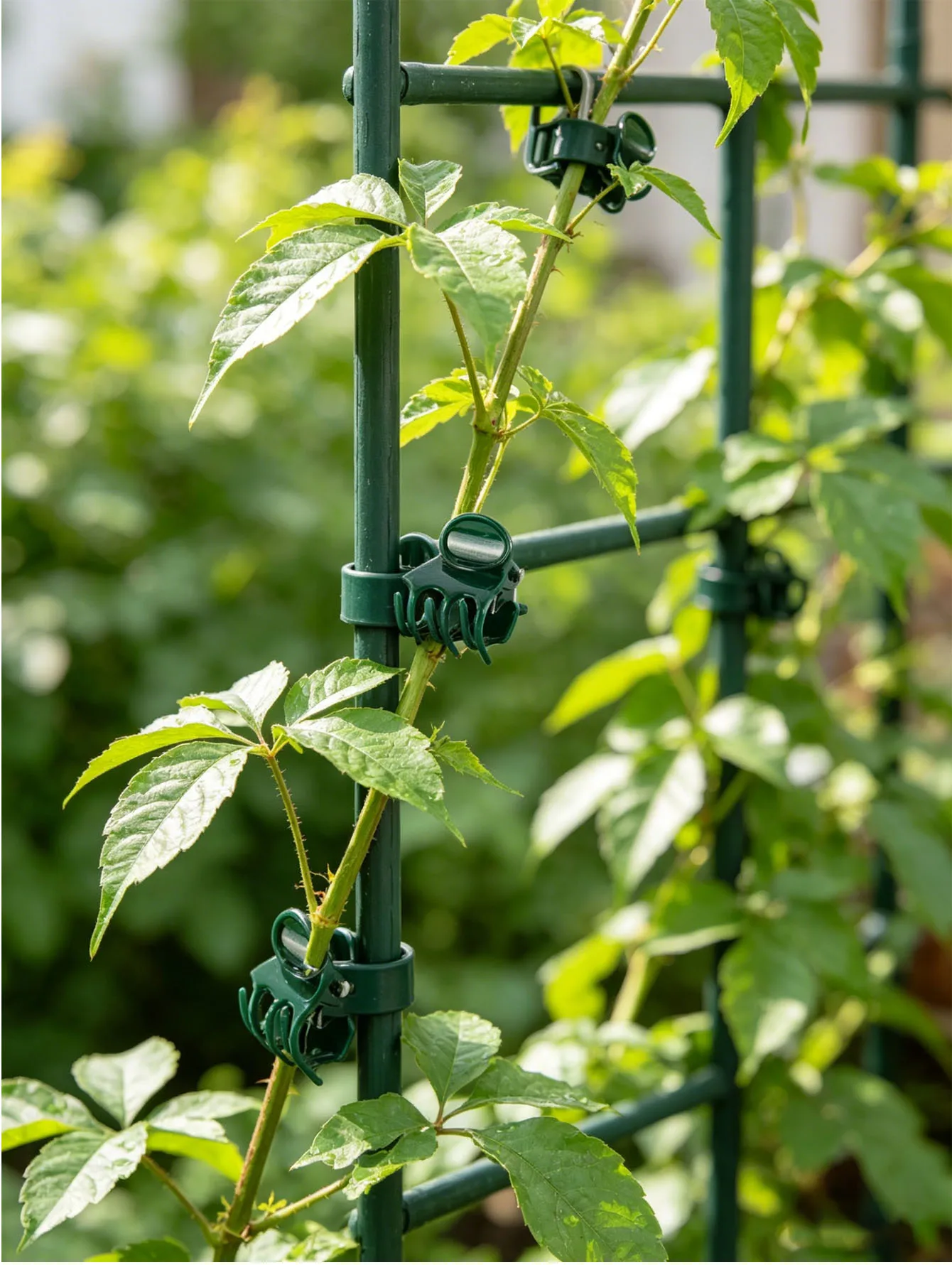 50/100pcs Reusable Plastic Plant Clips. Secure Orchid Stems and Climbing Vines for Garden Plant Support.